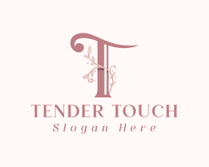 Feminine Spa Letter T logo design