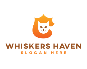 Feline Cat Shield logo design