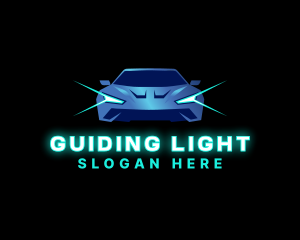 Sports Car Vehicle Light logo design