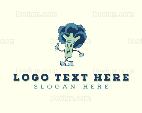 Vegetable Food Broccoli Logo