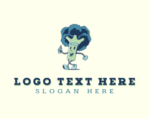 Vegetable Food Broccoli  logo design