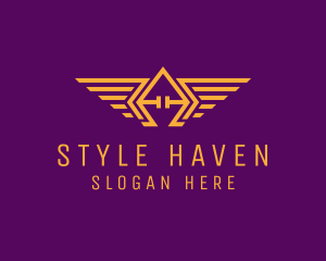Golden Pilot Wings Logo