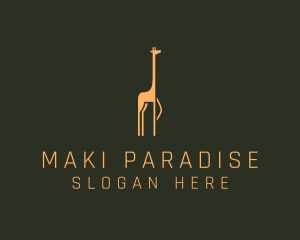 Giraffe Safari Sanctuary logo design