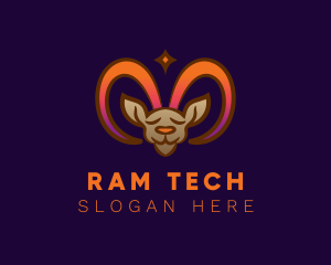 Wild Ram Star logo design