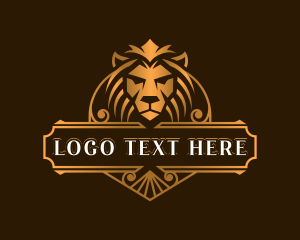 Lion Elegant Shield logo