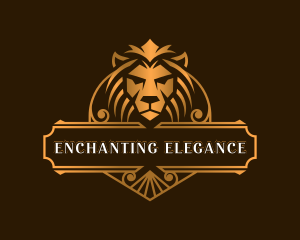 Lion Elegant Shield logo design