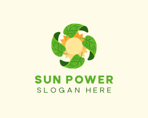 Leaf Sun Solar logo