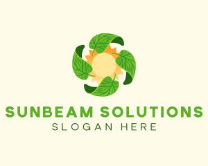 Leaf Sun Solar logo