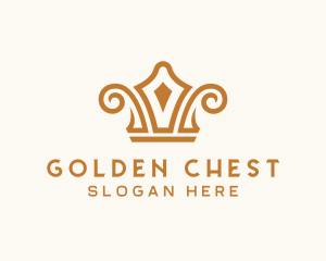 Premium Gold Crown logo design