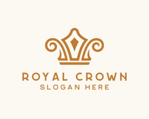Premium Gold Crown logo design