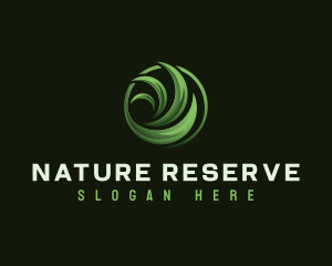 Organic Nature Leaf logo design