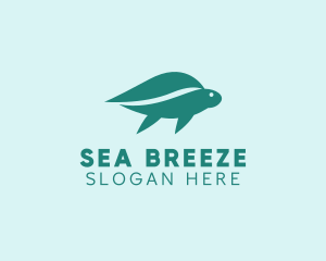 Nature Sea Turtle logo design