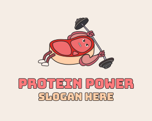 Muscled Meat Workout logo design
