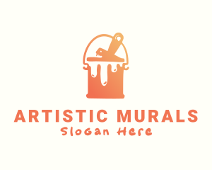 Mural Paint Bucket logo