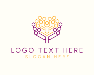 Digital Honeycomb Tree logo