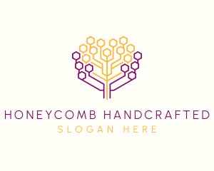 Digital Honeycomb Tree logo
