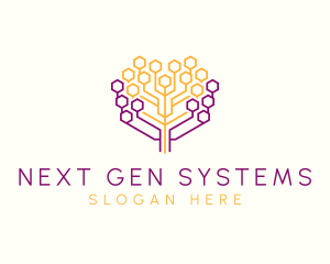 Digital Honeycomb Tree logo