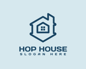 Hexagon House Property logo design