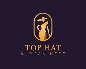 Outfit Hat Woman logo design