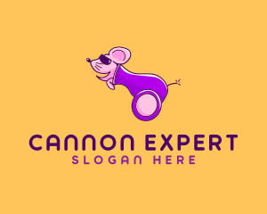 Cannon Mouse Cartoon  logo