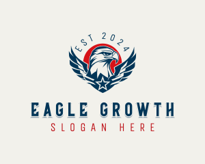 Eagle Wings Patriot logo design