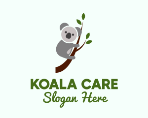 Cute Koala Bear logo design