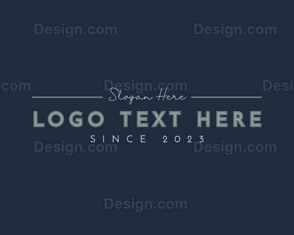 Simple Classy Company Logo