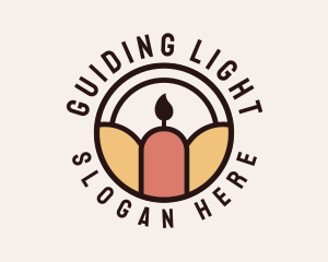 Wax Candle Badge logo design