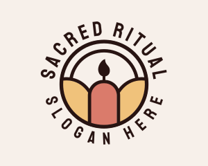 Wax Candle Badge logo design