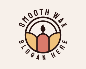 Wax Candle Badge logo design