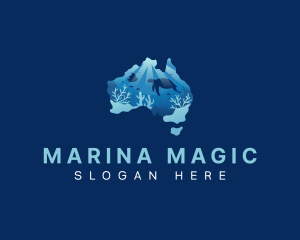 Australia Marine Reef logo design