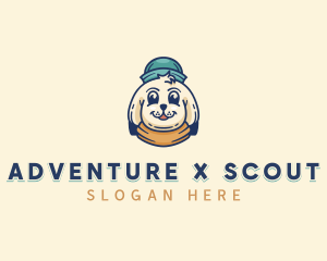 Camping Adventure Puppy logo design