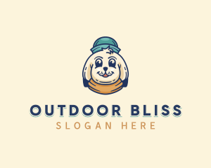 Camping Adventure Puppy logo design