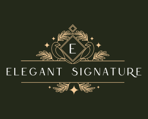 Luxury Premium Finch Banner logo design