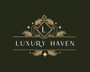 Luxury Bird Banner logo design