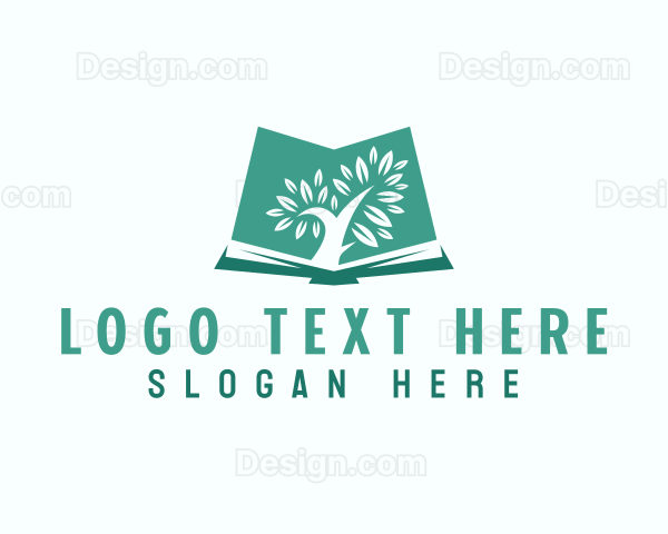 Learning Book Tree Logo