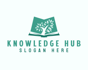 Learning Book Tree logo design