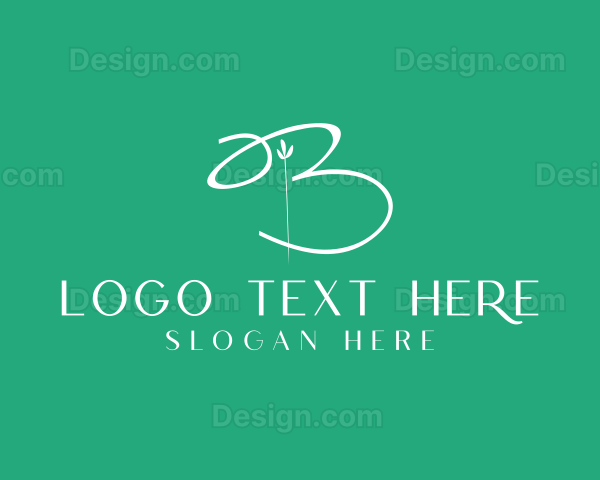 Natural Flower Plant Logo