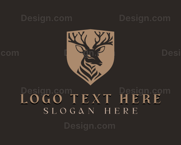 Deer Shield Elk Logo