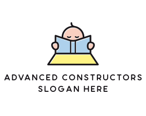 Baby Book Reading Learning logo design