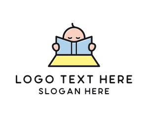 Baby - Baby Book Reading Learning logo design