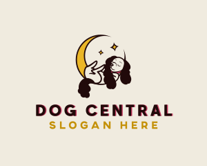 Sleeping Pet Dog logo design