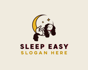 Sleeping Pet Dog logo design