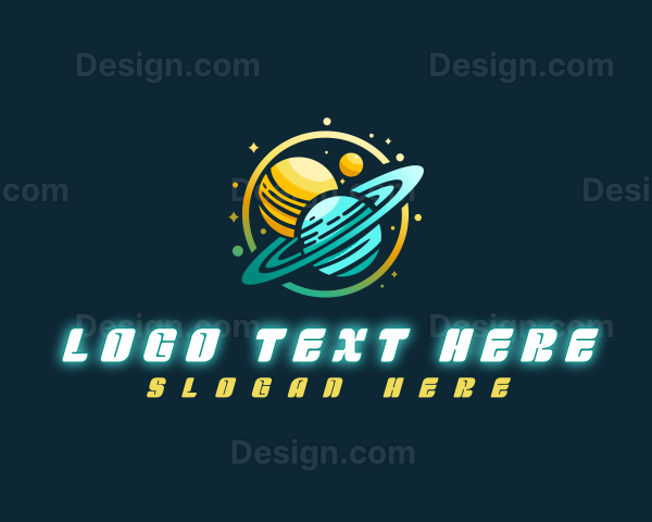 Cosmic Space Planets Logo