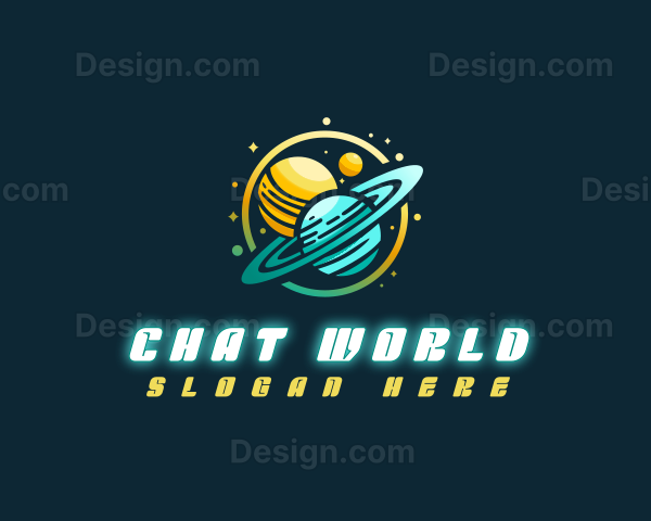 Cosmic Space Planets Logo