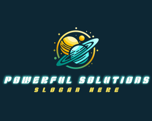 Cosmic Space Planets Logo