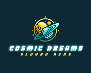 Cosmic Space Planets logo design