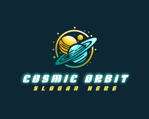 Cosmic Space Planets logo design