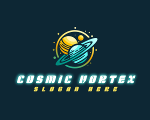 Cosmic Space Planets logo design