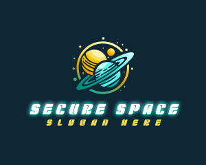 Cosmic Space Planets logo design